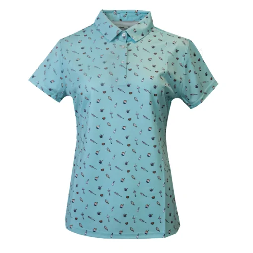 JAPANESE SUMMER PRINT POLO WOMEN